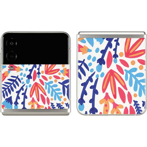 Cat Coq Color Foliage Galaxy Z Flip3 5G Skin